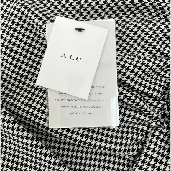 A.L.C Jupiter Houndstooth Ruffled Mini Skirt Size 4 New with Tags - Picture 4 of 9